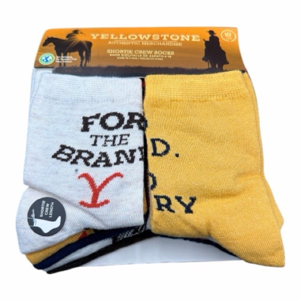 Yellowstone Authentic Merchandise Shortie Crew Socks